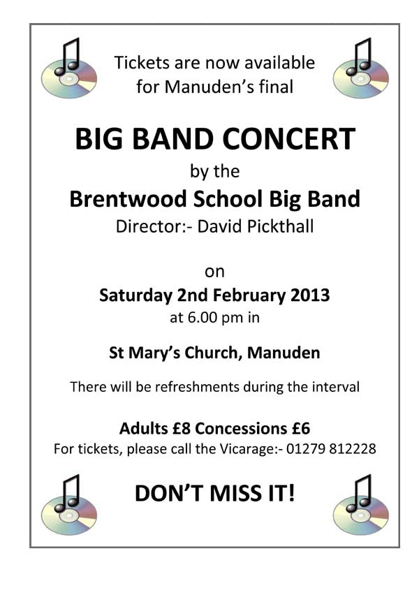 Brentwood School Big Band 2 February 2013